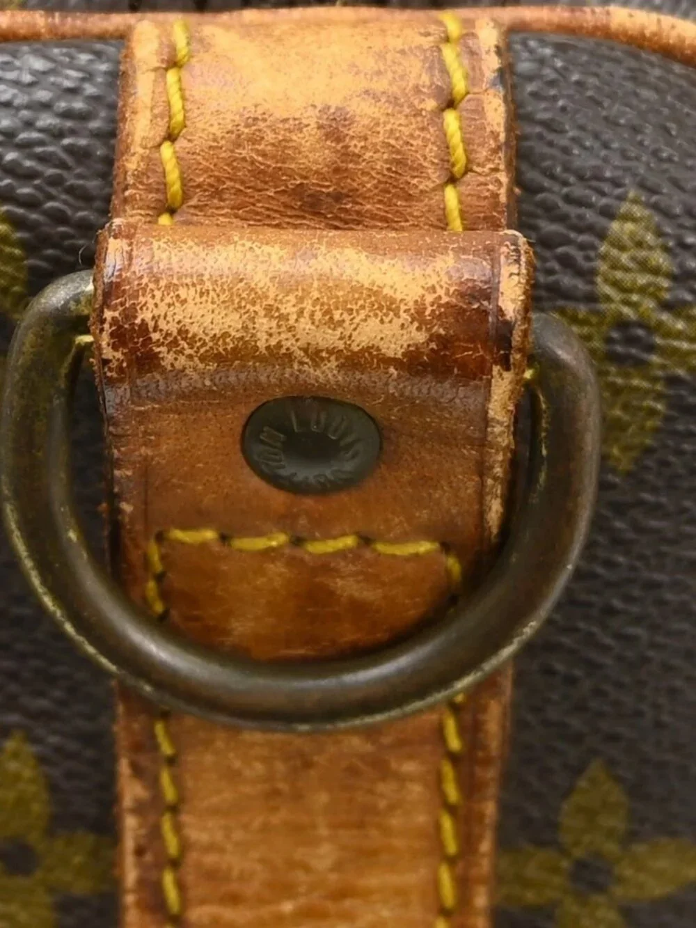 Louis Vuitton Keepall Bandouliere Duffle Brown Canvas